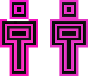 pink and black illusion