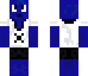 a blue guy with headset
