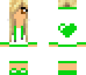 green heart girl