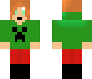 minecraft hoodie girl
