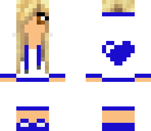 blue heart girl