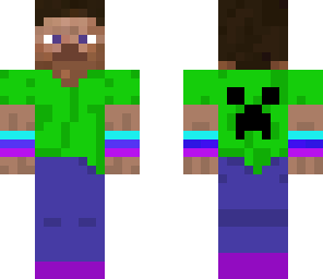 green steve with wrist bands
