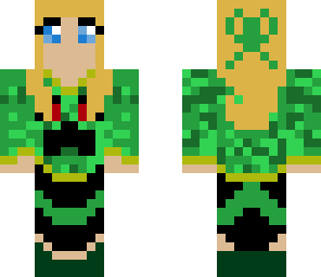 green girl creeper face