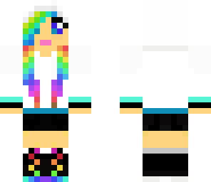 pretty rainbow girl