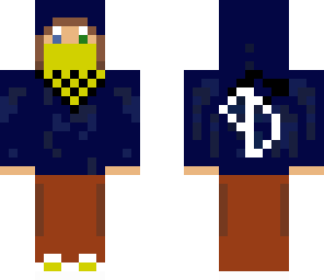 blue hoodie