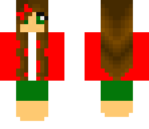 cute red and green girl