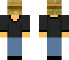 burger face with body