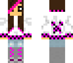 pink black and white
