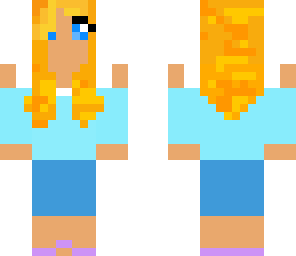 girl blue top