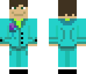 teal suit