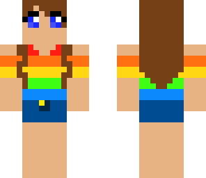 rainbow girl