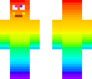 rainbow with a face