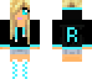 blue and black cool girl