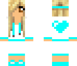turquoise heart girl