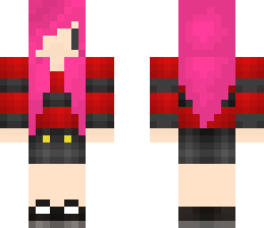 pink haired girl