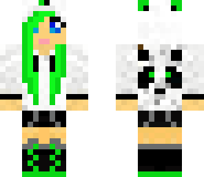 green panda girl 2