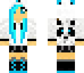 light blue panda girl 2