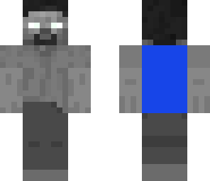 black and white herobrine