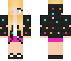 edit of polka dot girl