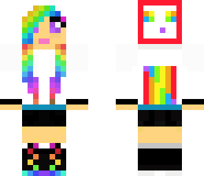 random rainbow girl