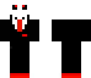 skeleton tux with red headphones
