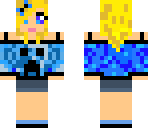 blue creeper girl
