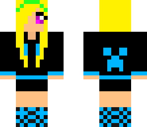 teenage blue girl