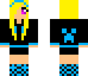 teenage blue girl