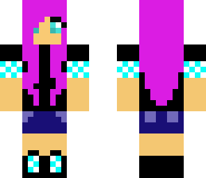 teenage purple girl