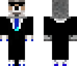 dog in suit loaded