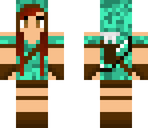 warrior girl light blue
