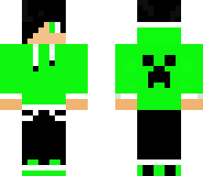 green hoodie