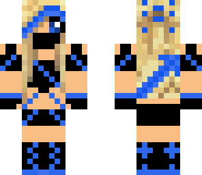 blue and black ninja girl