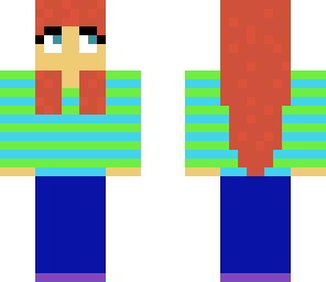 striped girl