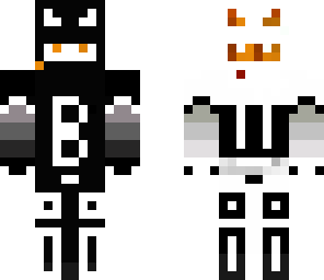 black and white