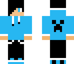 blue hoodie