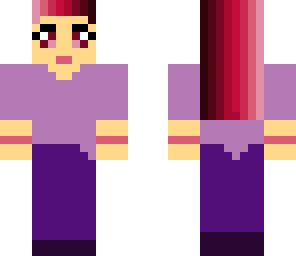 pink hair girl