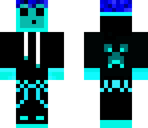 blue slime with hair