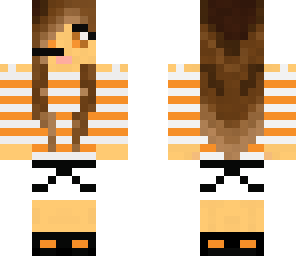 orange striped girl