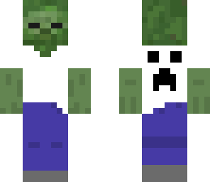 zombie with creeper shirt