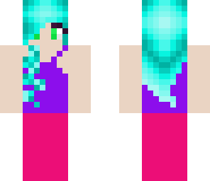 blue hair girl