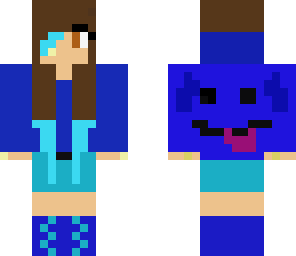 edited blue girl