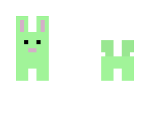 flying mint bunny