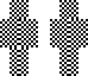 checkered