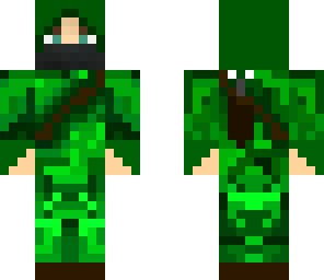 camoflauged archer