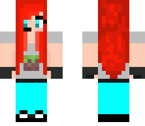gamer chick with blue pants