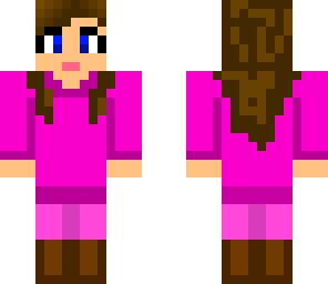 pink tunic girl
