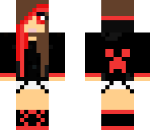 red hoodie girl