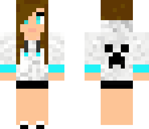 girl in white creeper hoodie