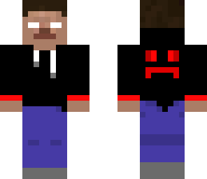 black hoodie herobrine